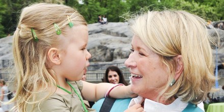 Martha Stewart in a 2014 photo with her granddaughter Jude in New York City.